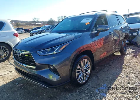 2023 Toyota Highlander Hybrid Platinum from USA, damaged, VIN 5TDFARAH2PS525908